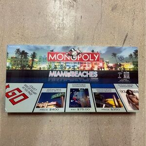 Monopoly Miami Beaches Board Game Brand New